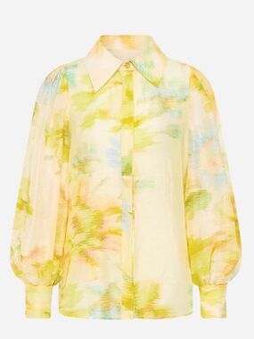 Antipodean Illuminate Balloon Sleeve Blouse Size 10 NWT $425